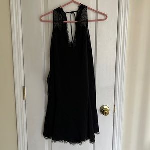 BCBG MaxAzria Black Dress with Lace Detail. NWT. Size S